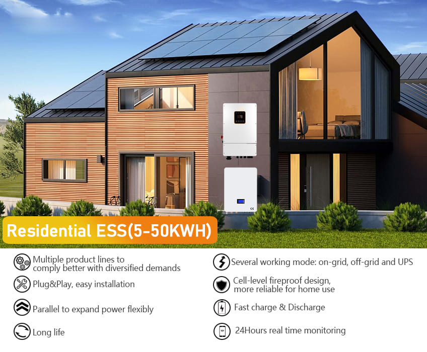 Good price koodsun hybrid solar power system 30kw for residiential storage with high voltage LiFePO4 battery -Koodsun