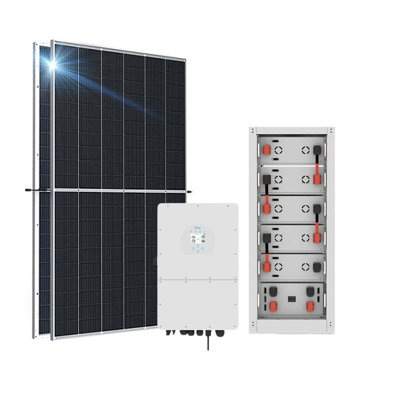 Sistem solar hibrid 10KW-50KW de stocare la domiciliu de înaltă tensiune cu invertor de înaltă tensiune și baterie cu litiu -Koodsun